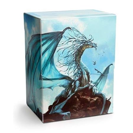 Arcane Tinmen ApS ART31608 Dragon Shield: Deck Shell-Art-Silver limitiert-Caelum, Mehrfarbig