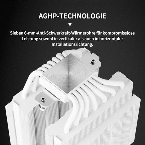 Thermalright TR Phantom Spirit 120 Digital SNOW CPU Luftkühler, 7 Heatpipes CPU Kühlung, Dual 120mm PWM Lüfter, Unterstützung für AM4/AM5/Intel lga1700/115X/1200/1851,Computer Kühler