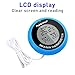POPETPOP LCD Digital Aquarium Thermometer High Precision Digital Fish Tank Thermometer for Aquarium/Pond/Reptile Turtles Habitats (Blue)