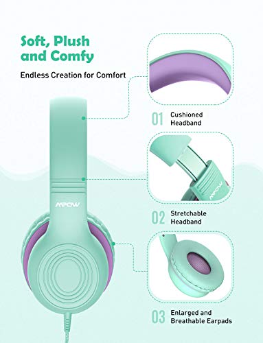 image for Mpow CH6 [New Version] Kids Headphones Over-Ear/On-Ear, HD Sound Shari