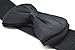 Meta-U Women Flower Elastic Wide Waist Belt (black bow & red bow)