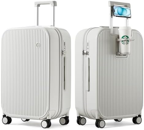 Amazon.com | mixi Checked Luggage with Cup Phone Holder and