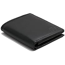 Cartera Negra De Cuero En Verticable Hombres Mujeres Fa.Volmer serie -WSH91-