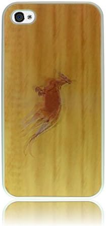 Iphone 4/4S premium 3D cover, case, moving picture, graphic, plastic, elegant (Kangaroo (white))