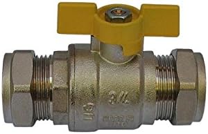 160A - 2-Way Ball Valve Full Bore 28mm Compression Ends - Gas