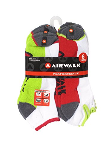 Airwalk men s half cushion low cut athletic ankle socks…