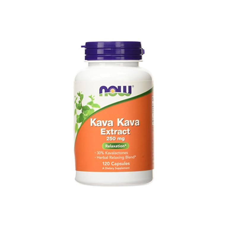 NOW Supplements, Kava Kava Extract 250 mg, 30 Kavalactones, Herbal