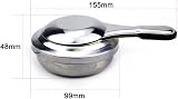 Lixada Stainless Steel Alcohol Cooker Portable Fondue Burner Camping Spirit view 2