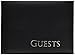 Darice 35930 Embossed Guest Book, 8.5 by 6.25-Inch, Black with Silver Writing