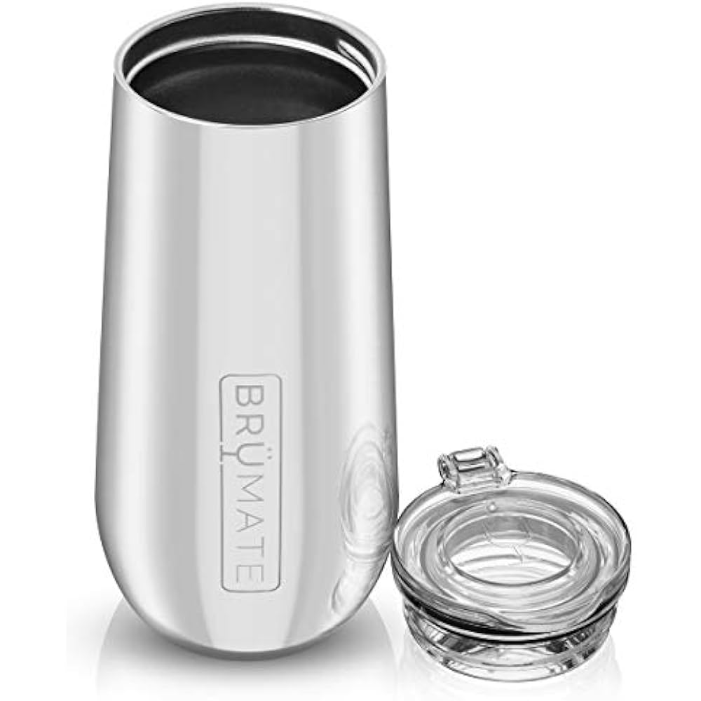 Champagne Glasses BrMate 12oz Insulated Flute DrinkThrough Lid Made