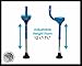 Flybar Maverick Walking Stilts for Kids Ages 5 +, Weights Up to 190 Lbs - Adjustable Foam Handles with Wide Stance Foot Pegs - Fun Outdoor Toys for Girls & Boys