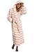 Alexander Del Rossa Womens Fleece Robe, Long Plush Hooded Bathrobe