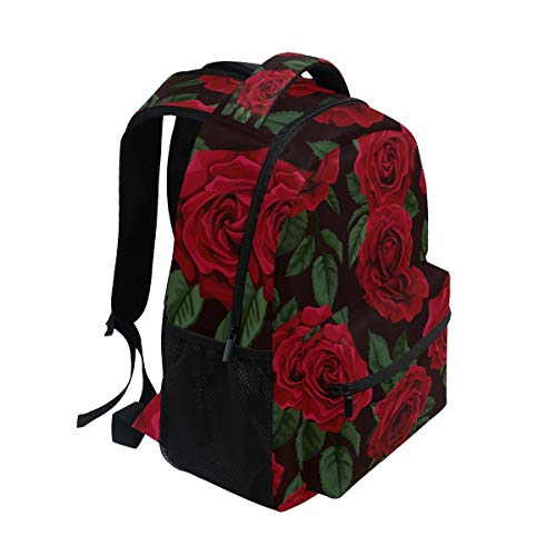 red rose backpack