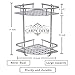 Carpe Diem shower shelf（No Drlling）Durable Aluminum 2 Tiers Shower Organizer Shower Rack Adhesive Suction Corner Shower Caddy