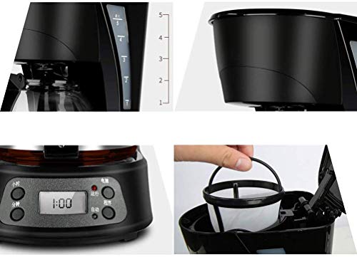 YAeele Filterkaffeemaschine, 0.6L Kapazität Kaffeemaschine Programmierbare 24-Stunden-Timer mit LCD-Display, 600W… – Bild 7