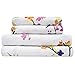 1500 Supreme Collection Extra Soft Botanical Bright Whimsical Watercolor Pattern Sheet Set, Queen - Luxury Bed Sheets Set with Deep Pocket Wrinkle Free Bedding, Printed Pattern, Queen