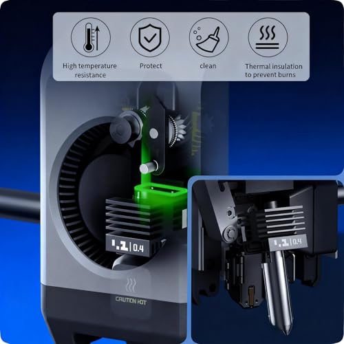 for Bambu Lab P2S Hot End,for BambuLab P2S Hotend 0.4mm for Bambu Lab H2D/H2S/P2S 3D Printer,H2S Hotend High Temperature Quick Swap Hardened Steel Nozzle Replacement 3D Printer Extruder