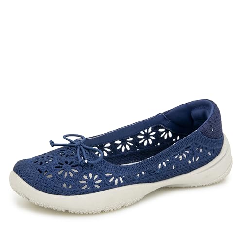 JBU Florence Women's Comfort Casual Slip On Macrame Flat Fashion Shoe
