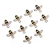 MagiDeal 10 Pieces Crystal Rhinestone Bees Flat backs Embellishments Buttons Flatback Appliques for Wedding Phone Craft Bag Shoes Hair Accessories Handmade Decorations - Yellow