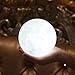 Night Light 3D Printing Moon Lamp, Accmor Rechargeable Lunar Night Light, Two Tone Dimmable Touch Control Brightness, Diameter 4.7 inch