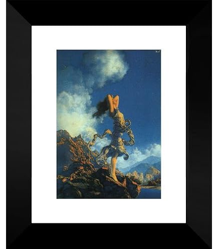 Amazon.com: Maxfield Parrish 2X Matted 20x24 Black Ornate Framed