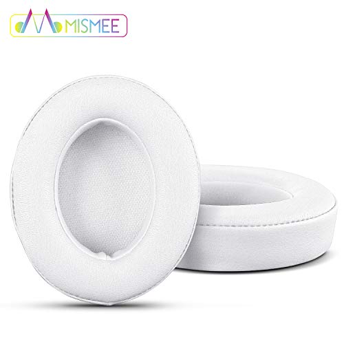 MISMEE Cushions Studio 2 Earpad Replacement, Memory Foam Ear Pad Cushion for Beats Studio 2.0 Wired/Wireless B0500 B0501 Bluetooth Over-Ear Headphone & Beats Studio 3.0 (White)