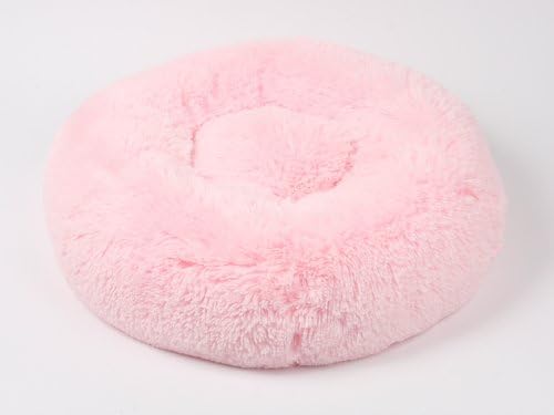 Powder Puff Pet Round Bed by Susan Lanci Designs - Puppy Pink Small (24" diameter)