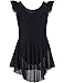 JEE.MDNMD.OO Girls' Flutter Sleeve Skirted Leotard