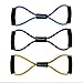 KYLIN SPORT Figure 8 Ultra Premium Toner Resistance Exercise Band For Yoga Fitness Workout (Yellow + Blue + Black)