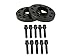 2pcs 20mm (0.75 inch) Black Hubcentric 5x120 Wheel Spacers (72.6mm bore) with 10pcs Black Lug Bolts (12x1.5) for many BMWs E36 E46 E90 E92 E60 318i 323i 325i 328i 330i 335i 525i 545i Z3 Z4 Z8 M3 M5