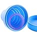 Menstrual Cup Sterilizer Cleaner, LUCKY CLOVER Collapsible Silicone Cup Foldable Sterilizing Cup for Menstrual Cups and Storing Your Diva Cup - Foldable for Travel(Blue)