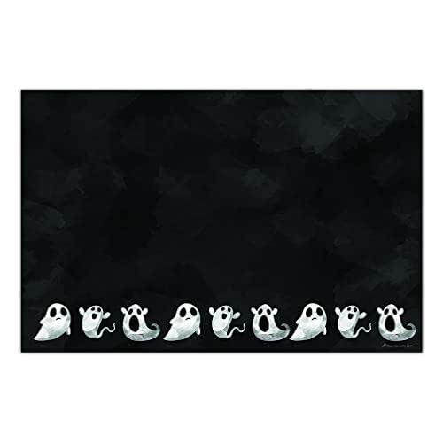 Ghost Halloween Paper Placemats 25 Count Set Adult Teen