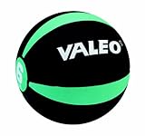 Valeo 6 lb Medicine Ball With Sturdy Rubber Construction And Textured Finish, Weight Ball Includes Exercise Wall Chart For Strength Training, Plyometric Training, Balance Training And Muscle Build