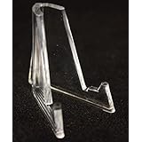 25 DISPLAY STANDS EASEL for Coins Capsules & Poker Chips Holders CLEAR ACRYLIC by Merrick Mint