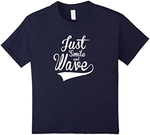 Kids Just smile and wave 4 Navy