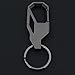 Lancher Keychain Bottle Oponer Spinner(2 Extra Key Rings and Gift Box) Key Chain for Man and Women Dark Grey (Keychain Grey)