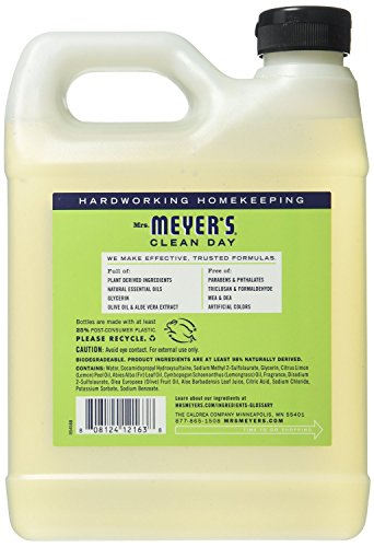 Earth Friendly, Mrs. Meyers Liquid Hand Soap Refill, 33 Oz, Lemon Verbena Scent, Pack of 2