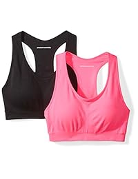 Essentials Women's 2-Pack Light-Support Seamless Sports Bras
