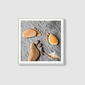 Framed Canvas Home Artwork Decoration Beautiful Flower Canvas Wall Art for Living Room, Bedroom - 16x16 inches