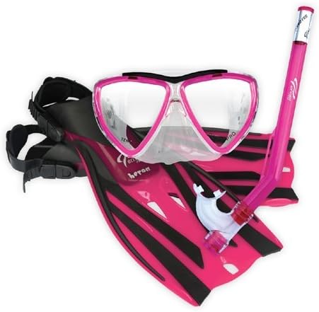 OceanPro Tyke Junior Mask-Snorkel-Fin Set (SHOE 9-13 Jr, Sea Mist)