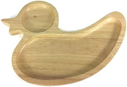Duck Duckling Drake Tray Food Tray Kids Kid Wooden Utensil Natural Rubber Wood Serving Tray Serving Bowl Restaurant Handcraft