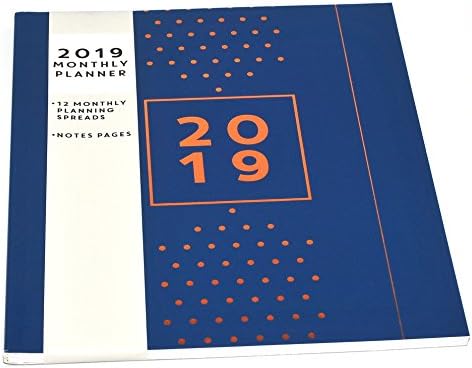2019 Monthly Planner Calendar Diary 20cm x 17cm
