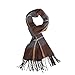 Lucky Leaf Women Men Winter Luxury Cozy Wool Warm Tartan Checked Plaid Wrap Scarf