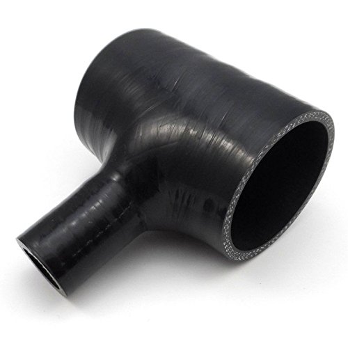 Black T Shape 2.5+1 Silicone Hose Turbo Intercooler Coupler Pipe