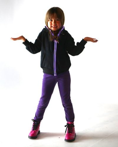 Light up Hoodies by Electric Styles (11-12 year old, Pink)