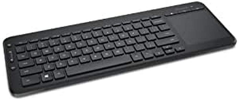 Microsoft - all-in-one media RF wireless keyboard - AZERTY French - black - keyboards (standard, wireless, RF wireless, AZERTY, black)