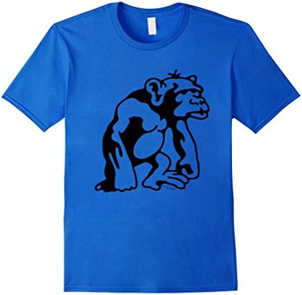Mens Monkey T-shirt Small Royal Blue