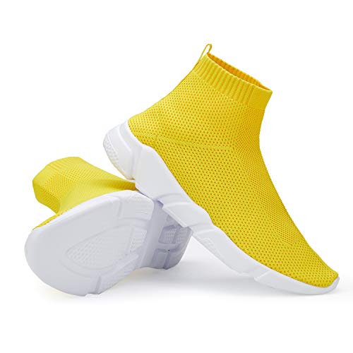 WXQ Women's Athletic Walking Shoes Lightweight Fashion Sneakers Breathable Running Shoes Yellow 39 - Thumbnail 7