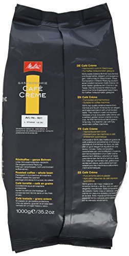 Melitta Café Creme, Ganze Kaffeebohnen, 100% Arabica, Vollmundig und harmonisch, Mittlerer Röstgrad, 1 kg – Bild 3