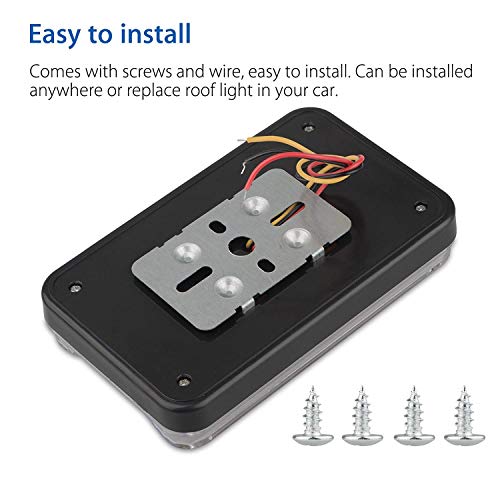 Linkhood 2-pack DC 12V 36 LED Car Truck Vehicle Auto Dome Roof Ceiling Interior Light Lamp White With On/Off Switch for Cars Vans Camper Vans & Taxis